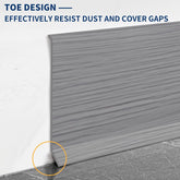 Flexible Baseboard Molding Trim 4 Inch Self-Adhesive Vinyl Wall Base Peel and Stick Cove Base Rubber Wall Baseboard Moulding Trim