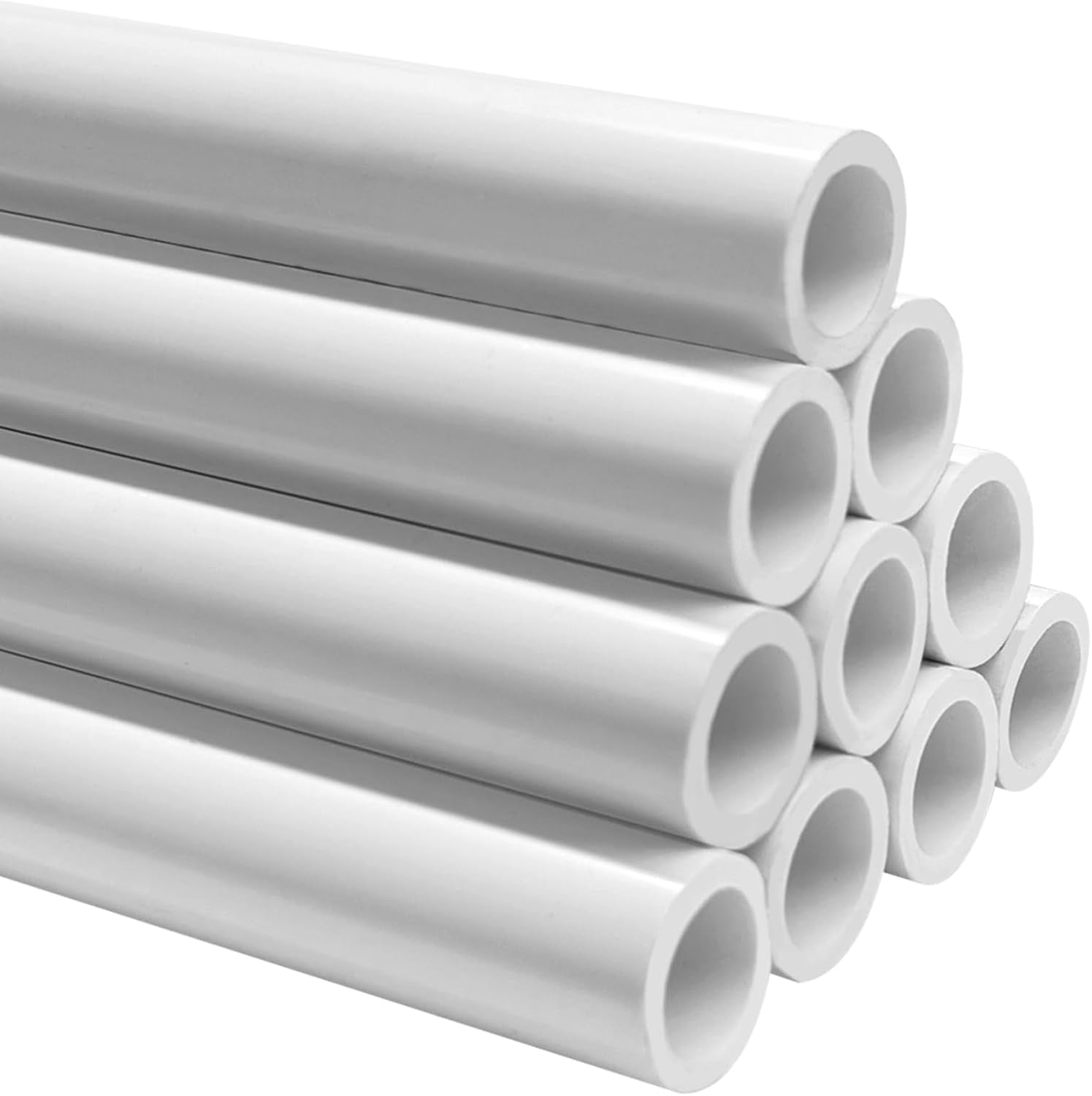 PVC Pipe 17" Long Sch40 Industrial Pipes for Home DIY, Greenhouse, Garden, Farm, Workshop, Furniture Grade