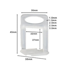 Economical type：Tile Levelling Clips for 3-12mm thick tile (100 Pcs)